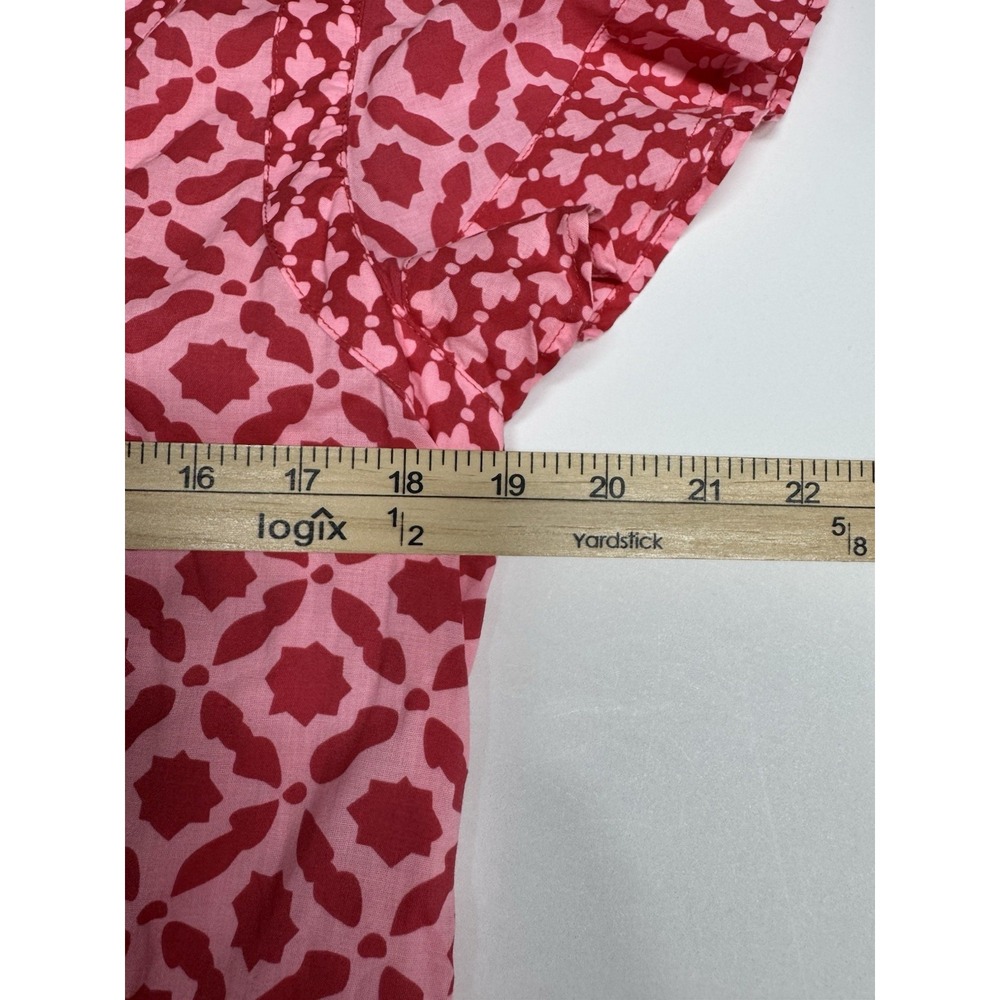 Vineyard Vines Dress  Women's Medium Mix Print Tier Bright Peach‎ - Picture 7 of 10